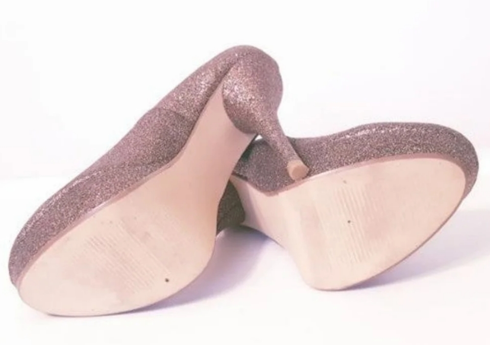 7.5 Vintage glitter Steve Madden Heels GUC! - Picture 4 of 7